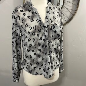 Astr leopard print blouse